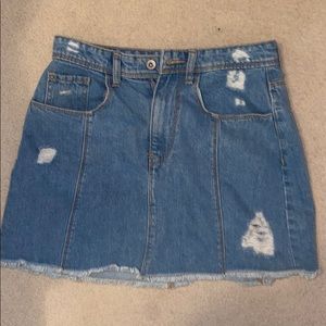 Mini Jean Skirt